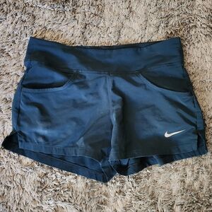 Nike Women's Dark Green Athletic Shorts